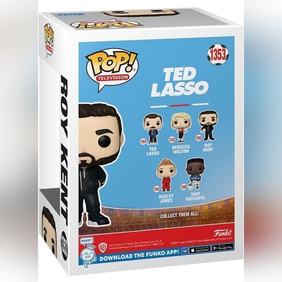 📷🩵NIB Funko Pop Ted Lasso Roy Kent Figurine #1353 - Picture 3 of 3